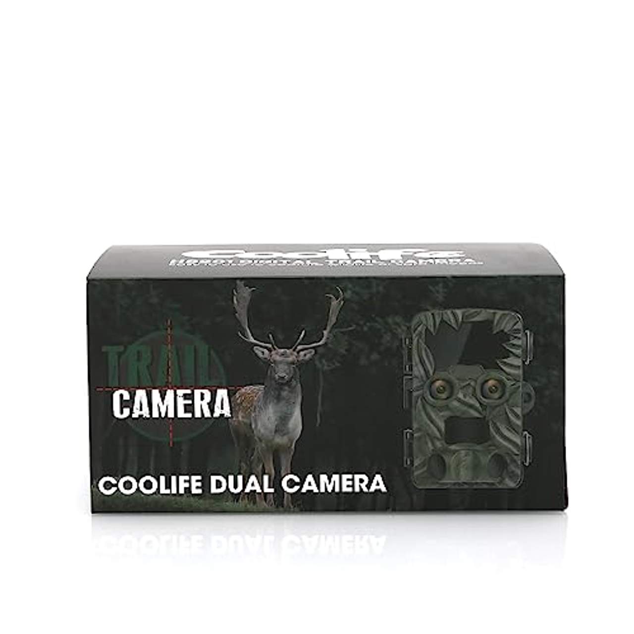 COOLIFE Wildkamera Dual-Kameras 4K 20MP Abzugsentfernung Bis 25 m Wildkamera