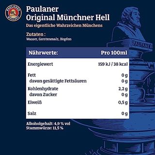 Vergleich Paulaner Hell im 5 Bierfass Liter 2023