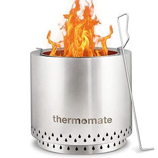thermomate 43,2 cm große Feuerstelle aus Edelstahl