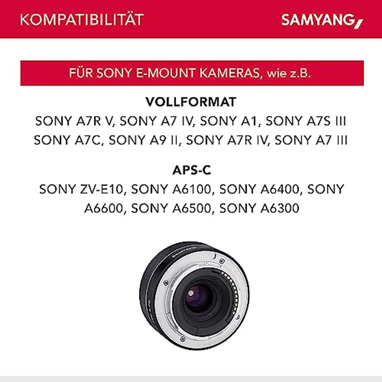 Samyang 35/2,8 Autofokus Sony E Fotoobjektiv