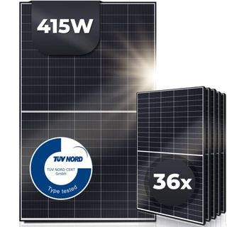 415 W Setwahl 2 bis 36 Stück Balkonmodul Solarpanel Solarmodul Solaranlage
