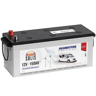 SOLIS Solarbatterie 12V 150Ah AGM Batterie Versorgungsbatterie Wohnmobil