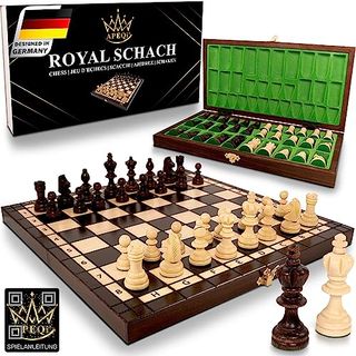 APEQi Royal Schach Schachspiel Holz hochwertig