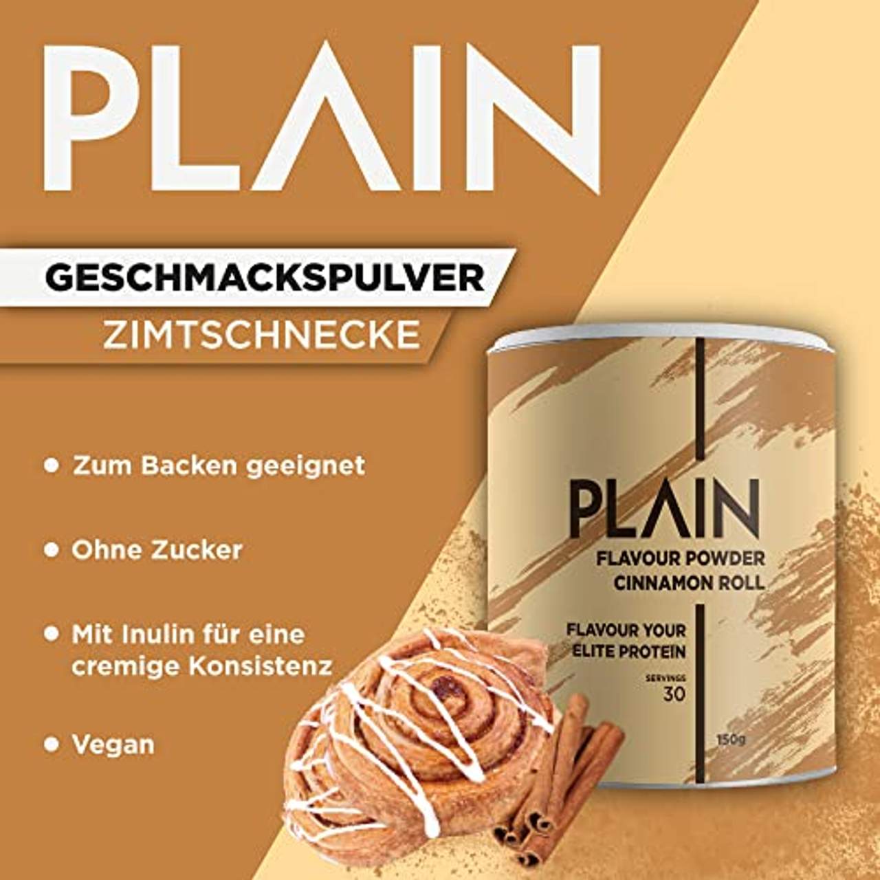 PLAIN Flavour Powder Zimtschnecke
