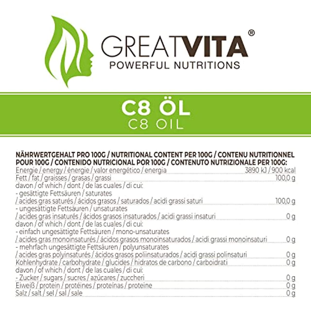 GREAT VITA GreatVita C8-Öl