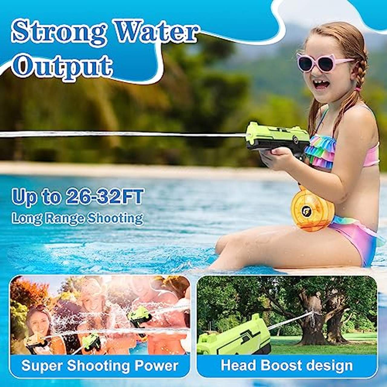 VATOS Wasserpistole Elektrisch für Kinder Erwachsene
