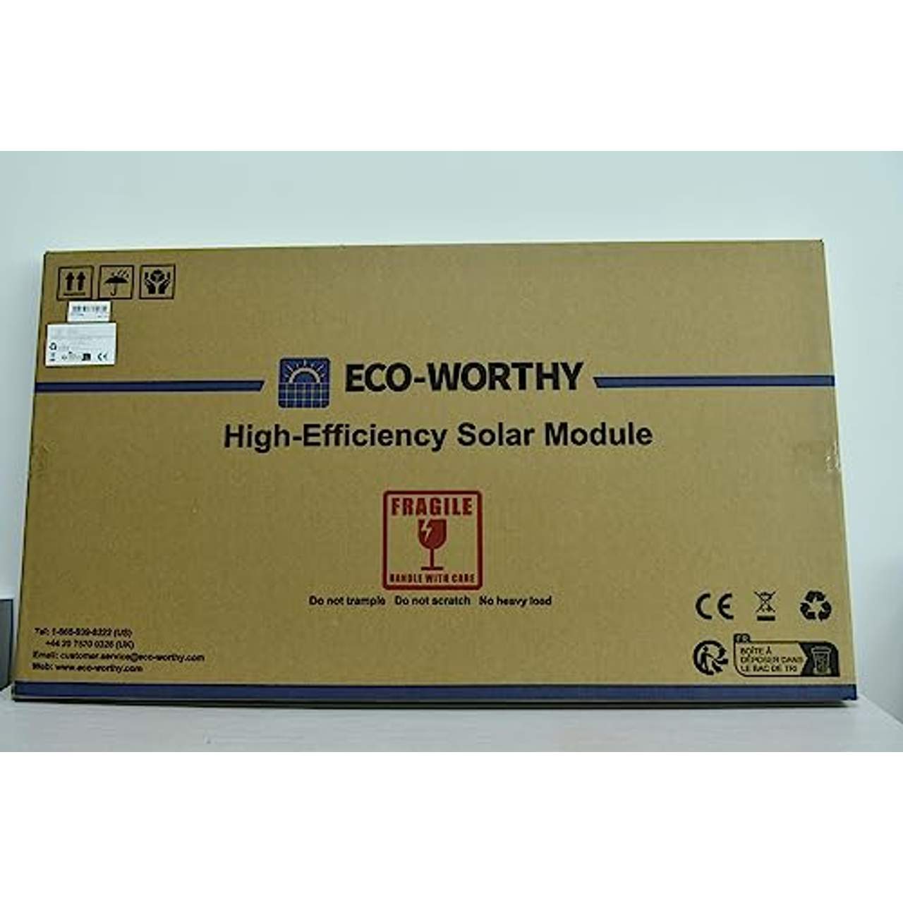 ECO-WORTHY 240W Solarmodul Hocheffizientes monokristallines Modul