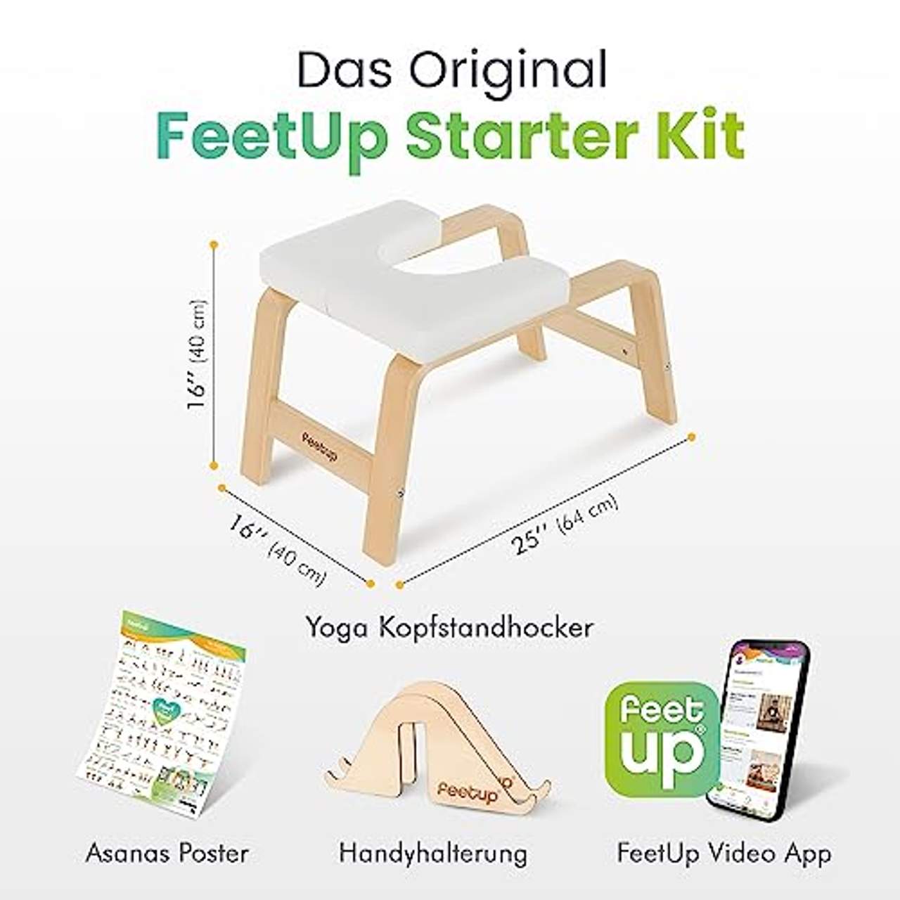 FeetUp Original Kopfstandhocker Kopfstand-Yogastuhl