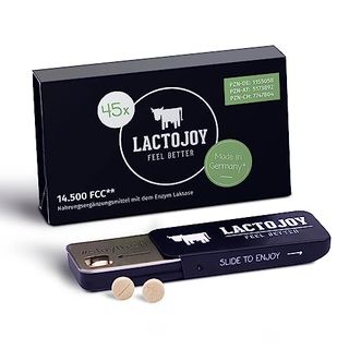 LactoJoy Laktase-Tabletten bei Laktoseintoleranz 14.500 FCC