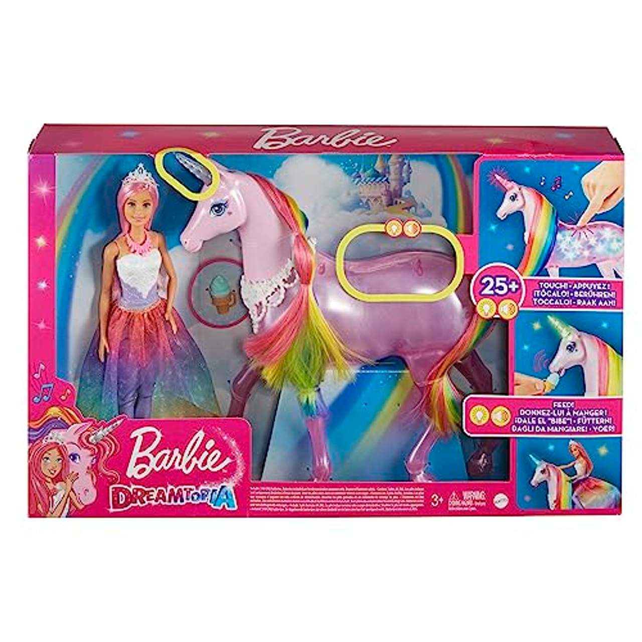 Barbie GWM78 Dreamtopia Magisches Zauberlicht Einhorn