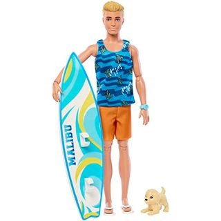 Barbie Ken Surfer Set Bewegliche blonde Ken-Puppe