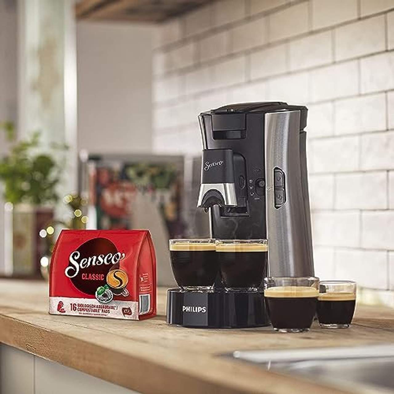 Philips Senseo Select Kaffeepadmaschine mit Crema Plus Technologie