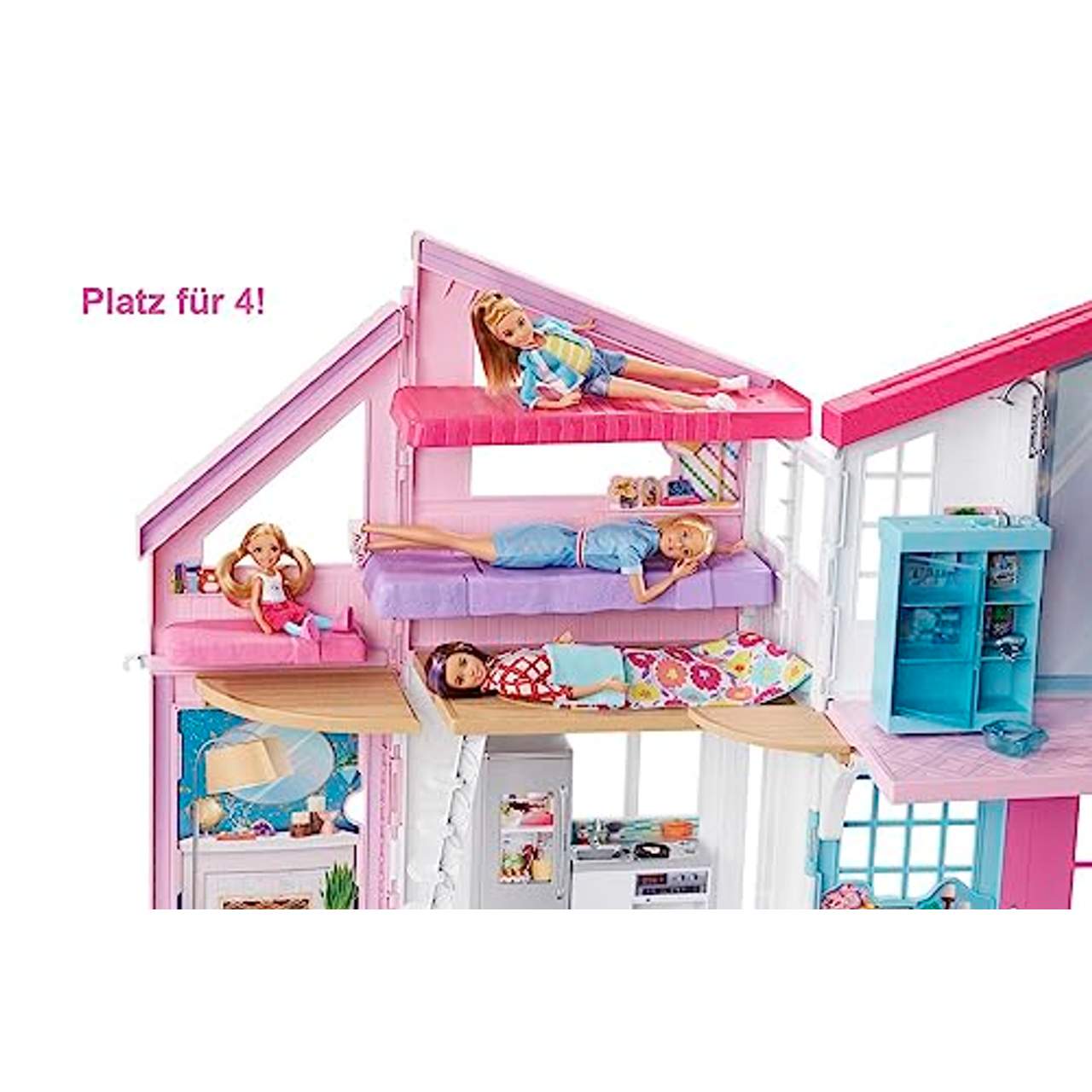 Barbie FXG57 Malibu Haus Puppenhaus 60 cm breit