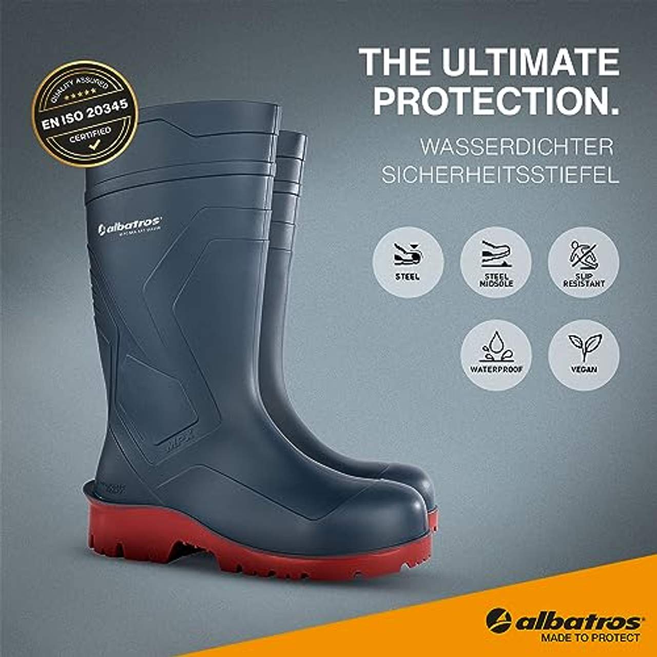 ALBATROS Protector Plus Yellow High Sicherheitsstiefel Gr