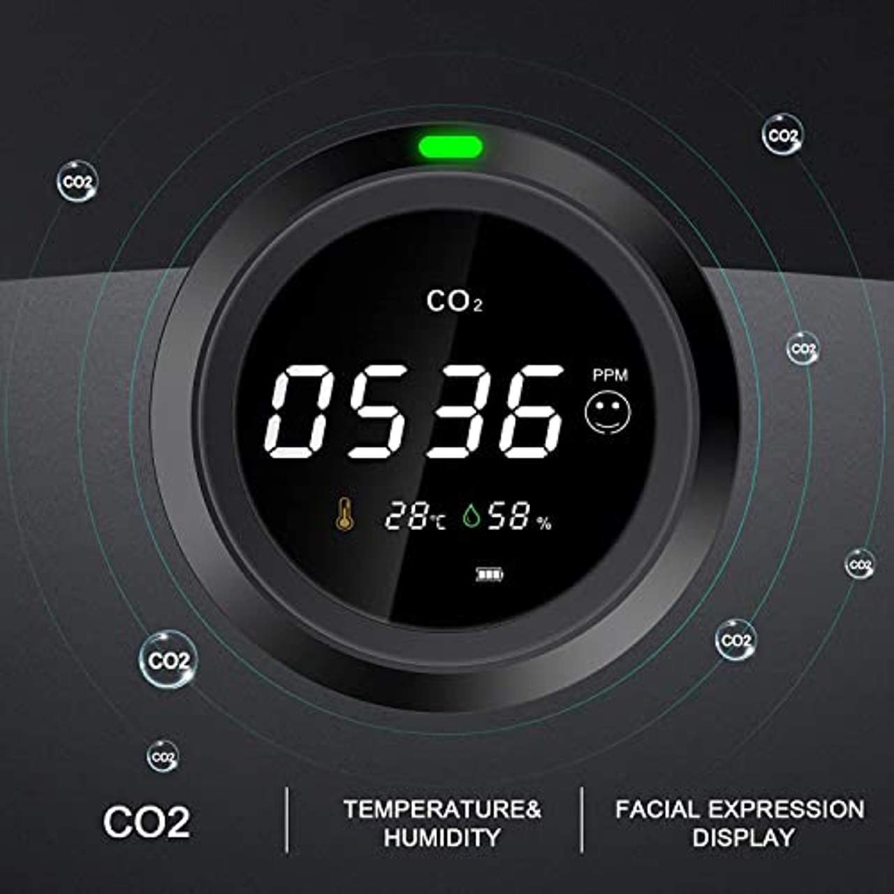 CURCONSA CO2 Messgerät CURCONSA 3-in-1 CO2 Messgerat
