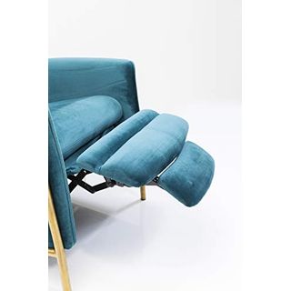 Kare Design Relaxsessel Lazy Samt Blau