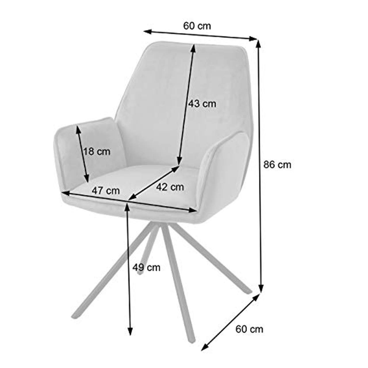 Mendler Esszimmerstuhl HWC-G67 Küchenstuhl Stuhl