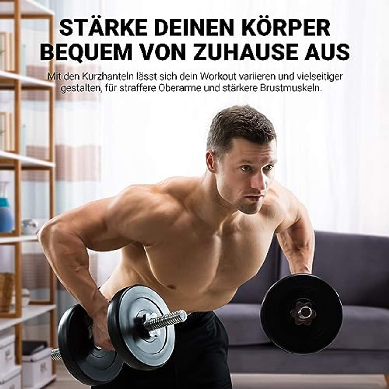 MSPORTS Hantelset Kurzhanteln 2er Set Premium 30 kg