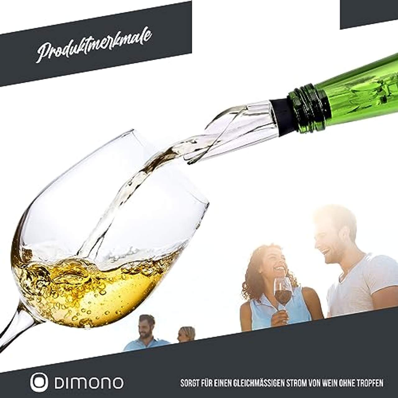 Dimono Wein-Kühlstab 4-in-1 Premium Flaschenkühler