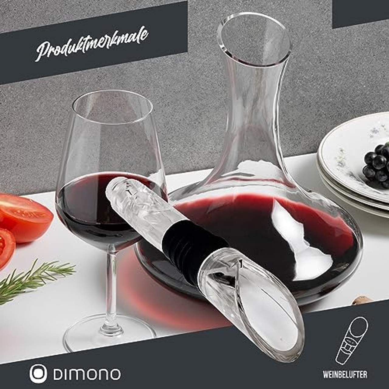 Dimono Wein-Kühlstab 4-in-1 Premium Flaschenkühler
