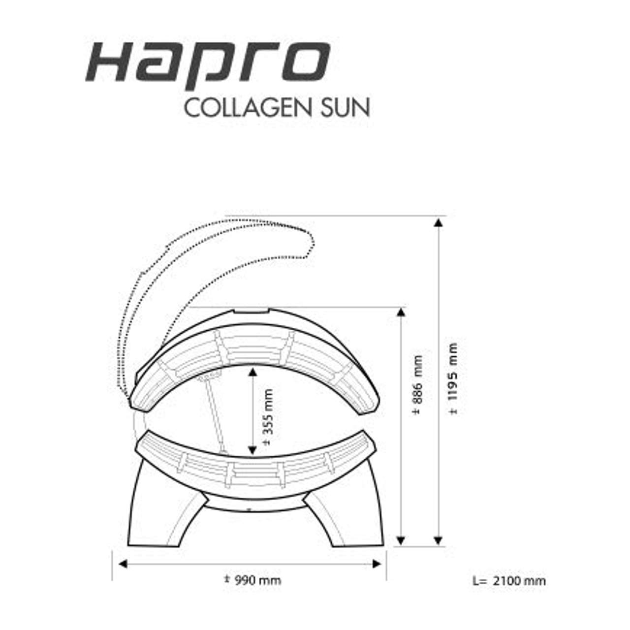 Hapro Collagen Sun 24 Bräunungs- & Integrales Kollagensolarium