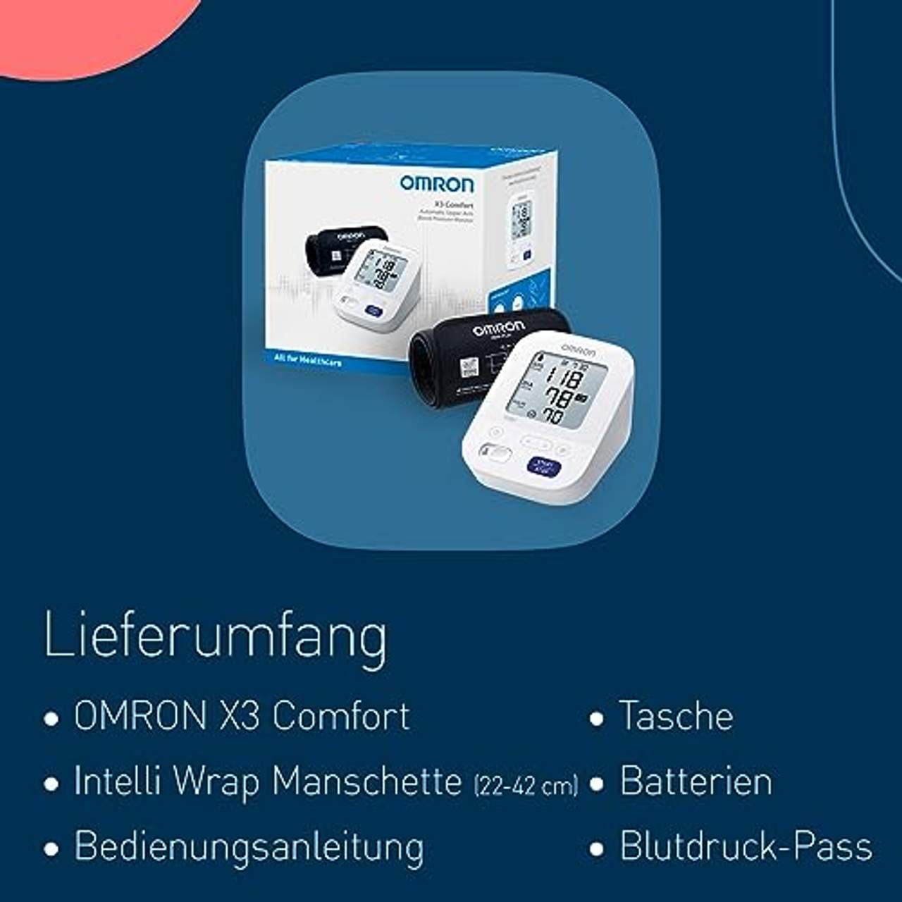 Omron X3 Comfort Blutdruckmessgerät