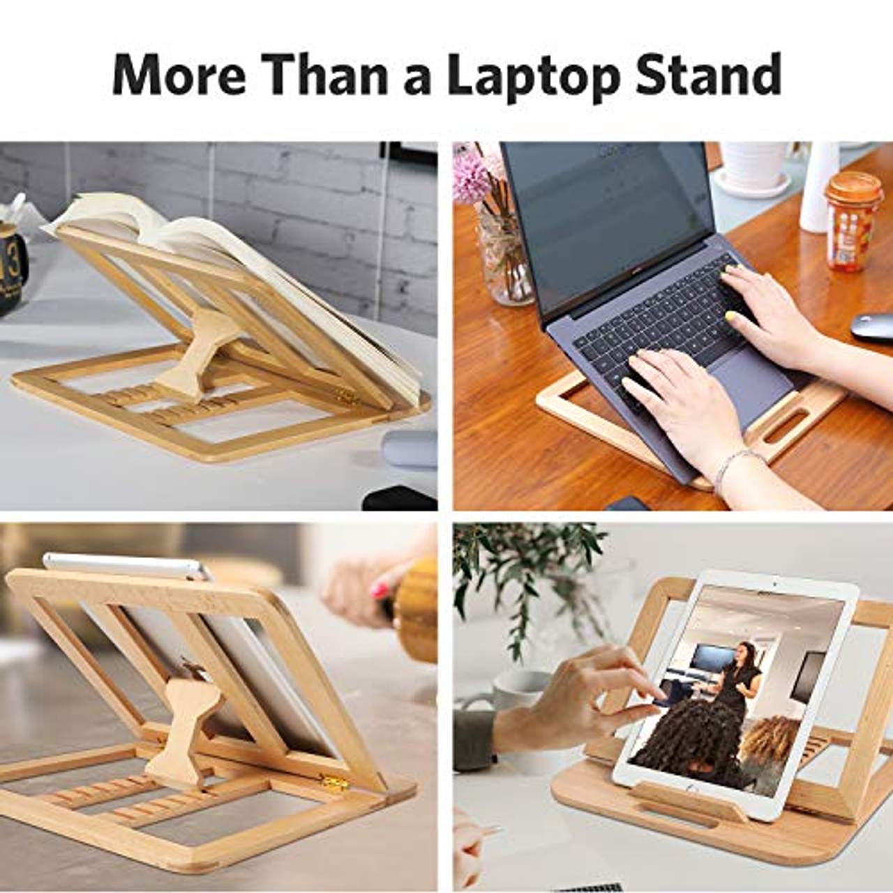 RAVEGO Laptop Ständer Verstellbarer Hölzerner Tablet Ständer