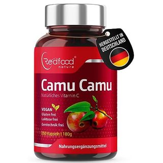 Redfood Camu Camu Extrakt 600mg natürliches Vitamin C Hochdosiert
