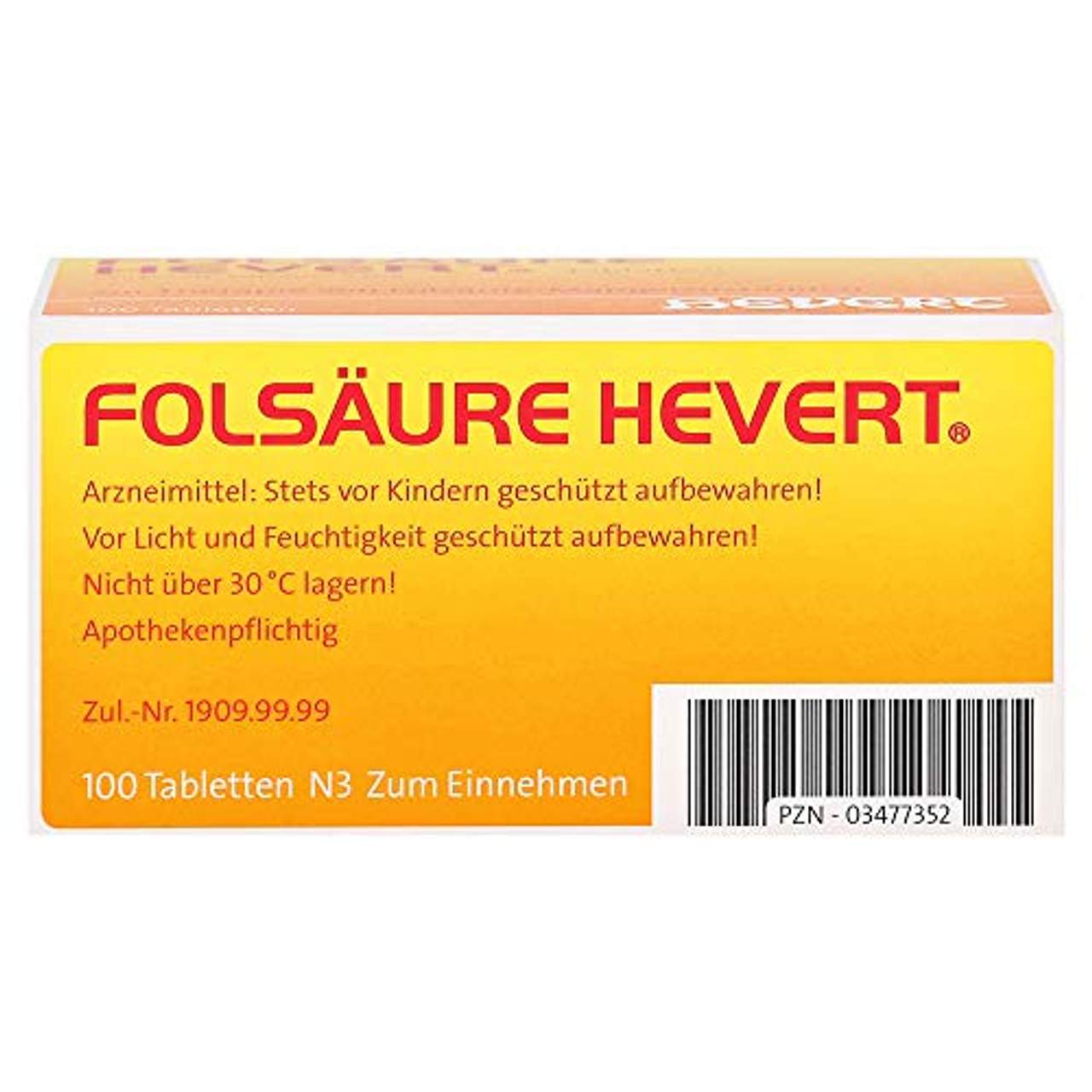 Folsäure Hevert Tabletten 100 St