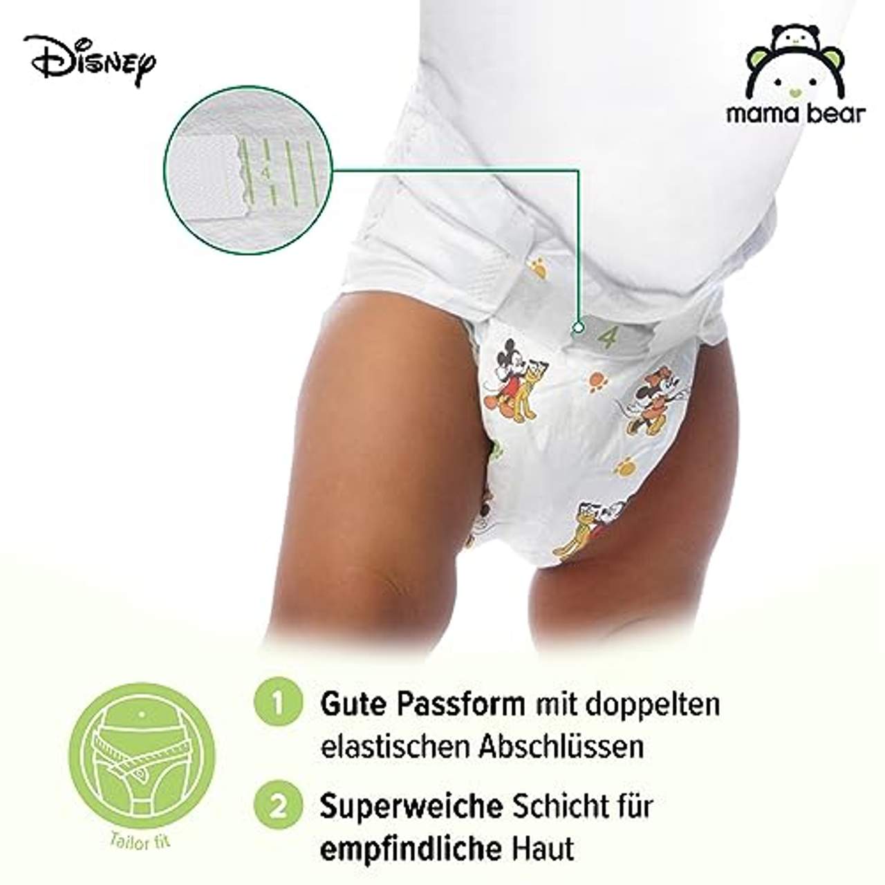 Amazon-Marke: Mama Bear Disney Ultra Dry Windeln Größe 4
