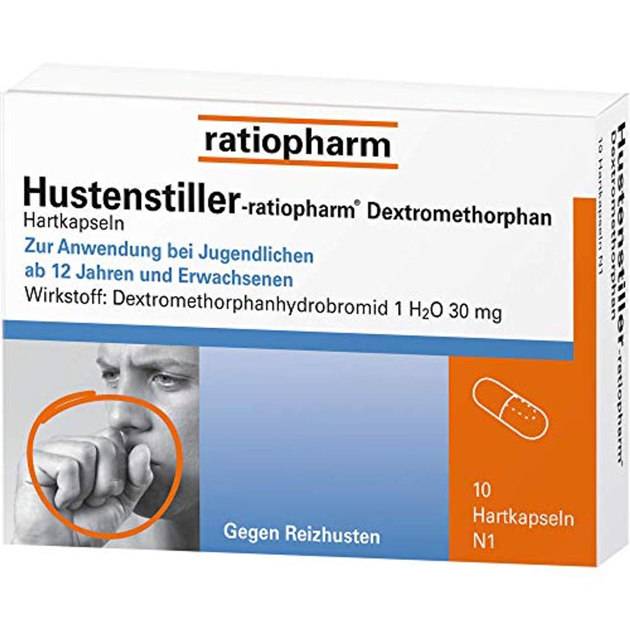 Ratiopharm Hustenstiller-ratiopharm Dextromethorphan Hartkapseln