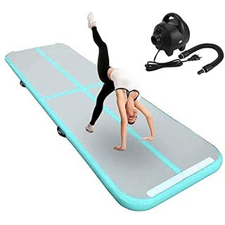 FBSPORT Airtrack Matte 4M Länge Aufblasbar Gymnastik Tumbling matten