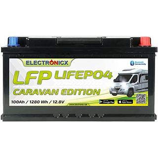 Electronicx LiFePO4 Batterie Caravan Edition 100Ah 12V