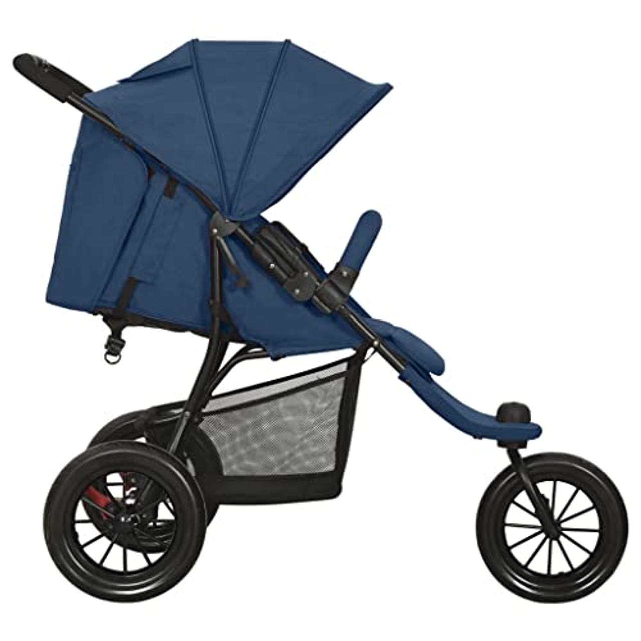 vidaXL Kinderwagen mit Verdeck Korb Einhand-Klappsystem  