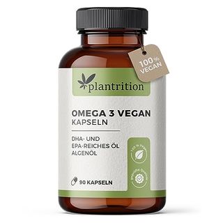plantrition Vegane Omega 3 Kapseln aus Mikroalgenöl