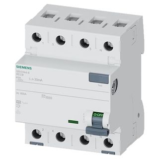 Siemens 5SV33446 FI-Schutzschalter 3P+N TypA 30mA 40A 400V
