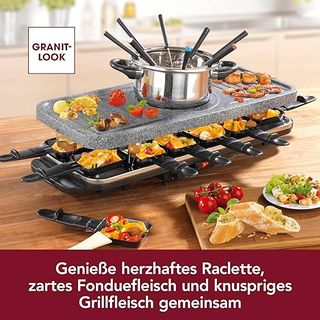 GOURMETmaxx Raclette und Fondue Kombi XXL