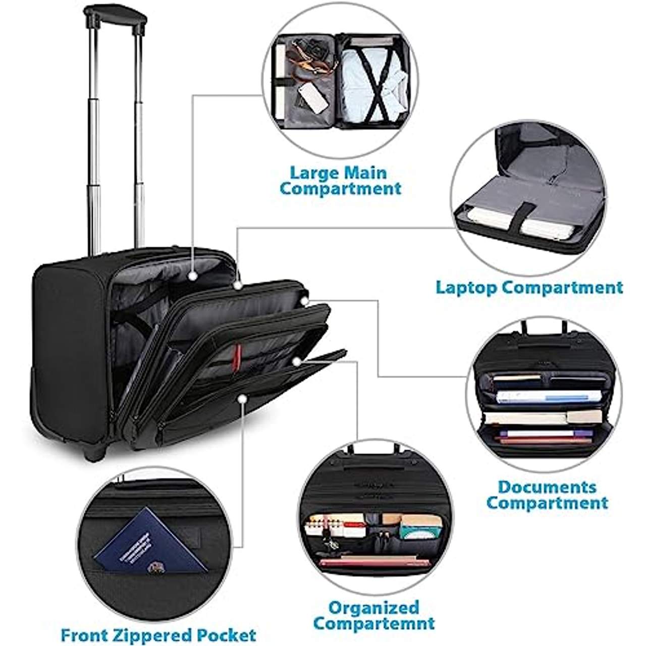MATEIN Business Laptop Trolley