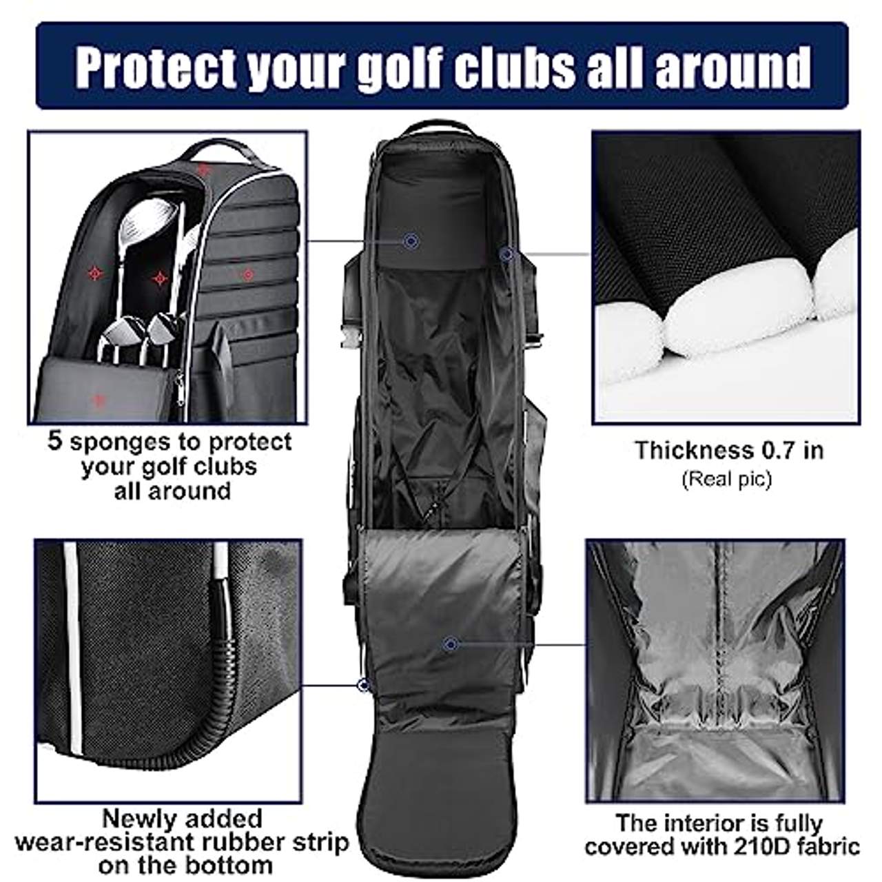 Partage Golf-Reisetasche mit Rollen
