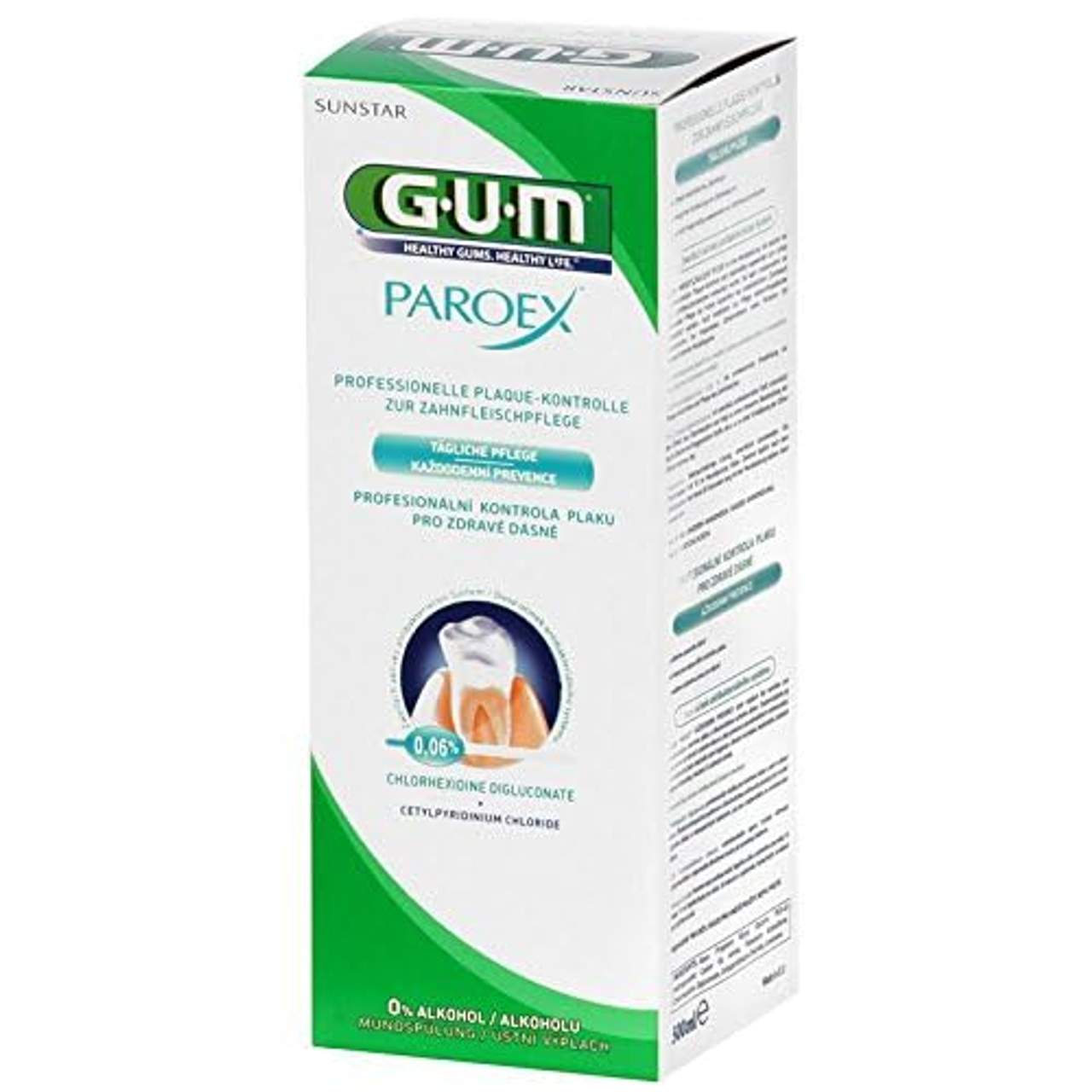 6er Vorteilspack Gum Paroex Mundspülung 0,06% CHX 500ml