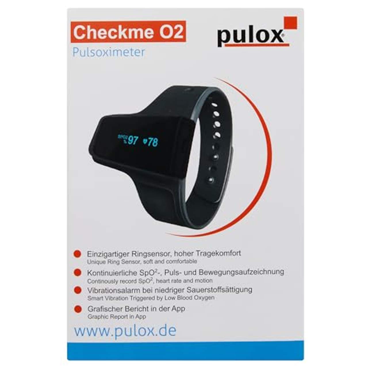 Pulox by Viatom Checkme O2 smartes Handgelenk Pulsoximeter