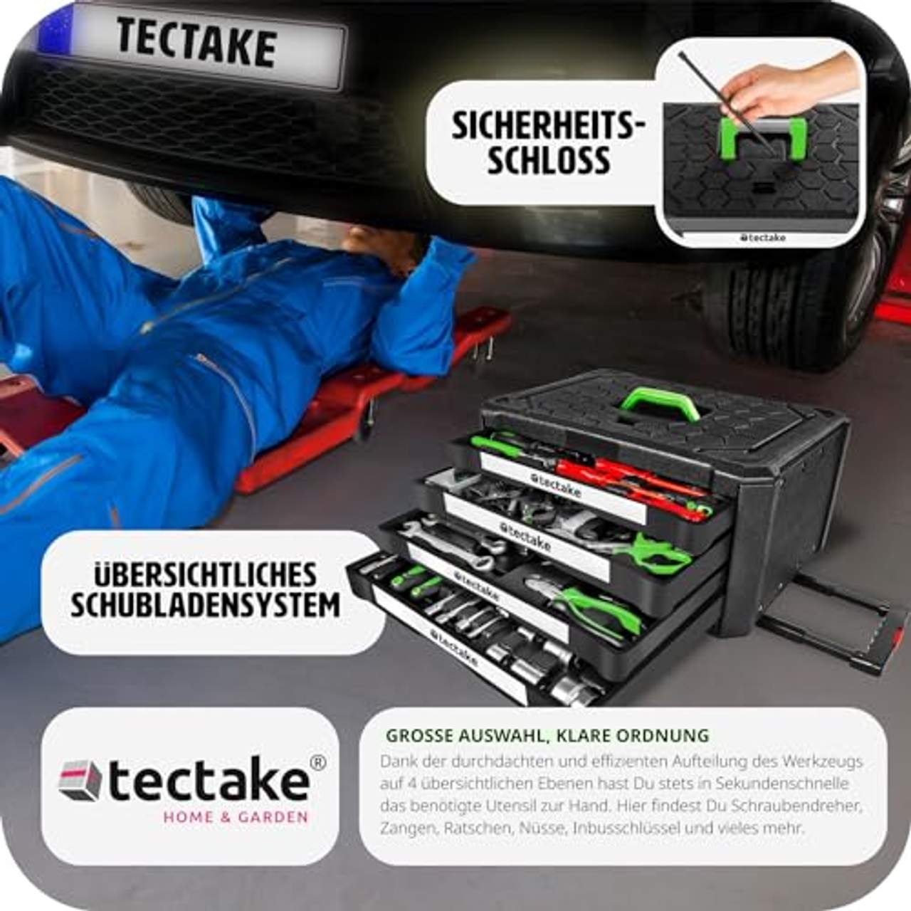 TecTake 300 teiliger Werkzeugkoffer
