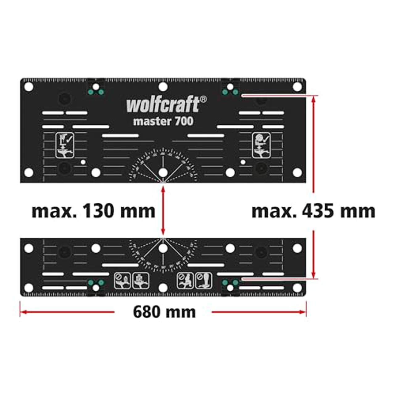 wolfcraft Master 700 Spann- und Maschinentisch 6908000