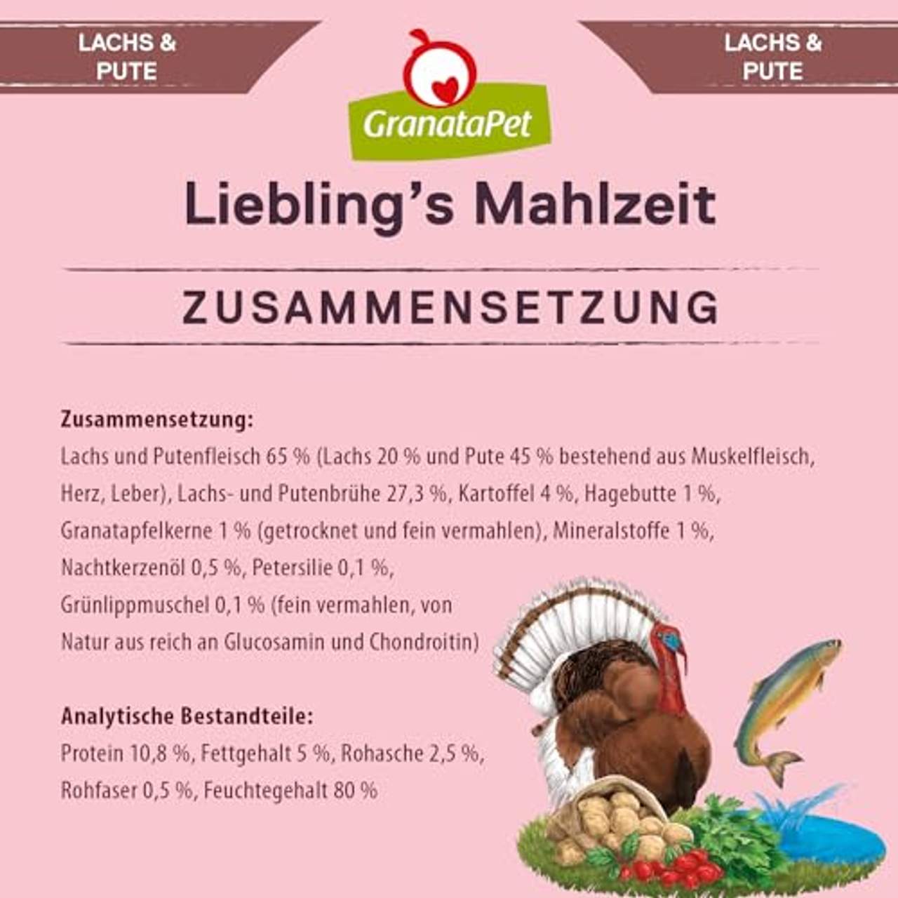 GranataPet Liebling's Mahlzeit Lachs & Pute