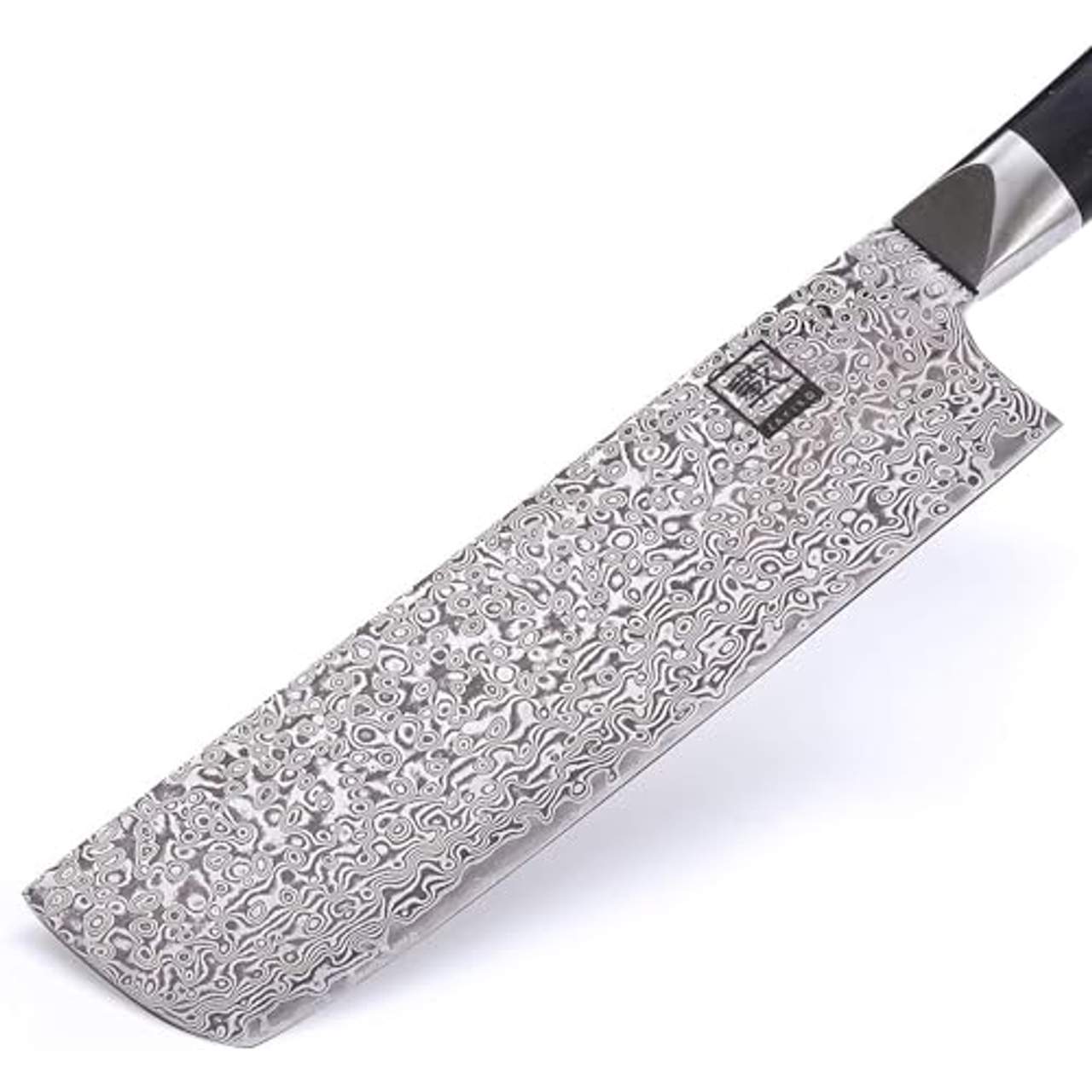 zayiko Black Edition Damastmesser Nakiri Messer 18,50 cm Klinge