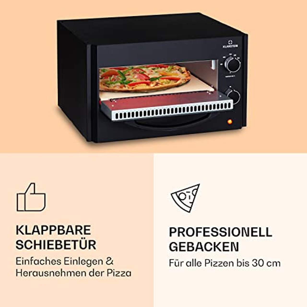 Klarstein Pizzaofen Elektro Pizza Ofen