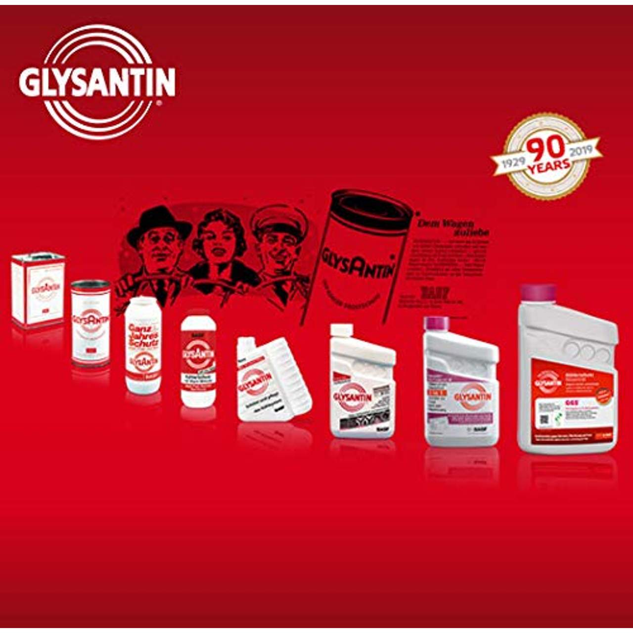 GLYSANTIN Basf G48 Gebrauchsfertiges Premium Motorkühlmittel  1Liter 