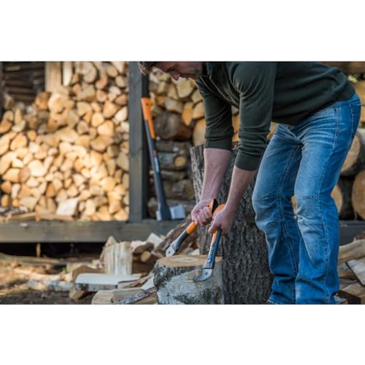 Fiskars Hand-Sappie zur Holzbearbeitung