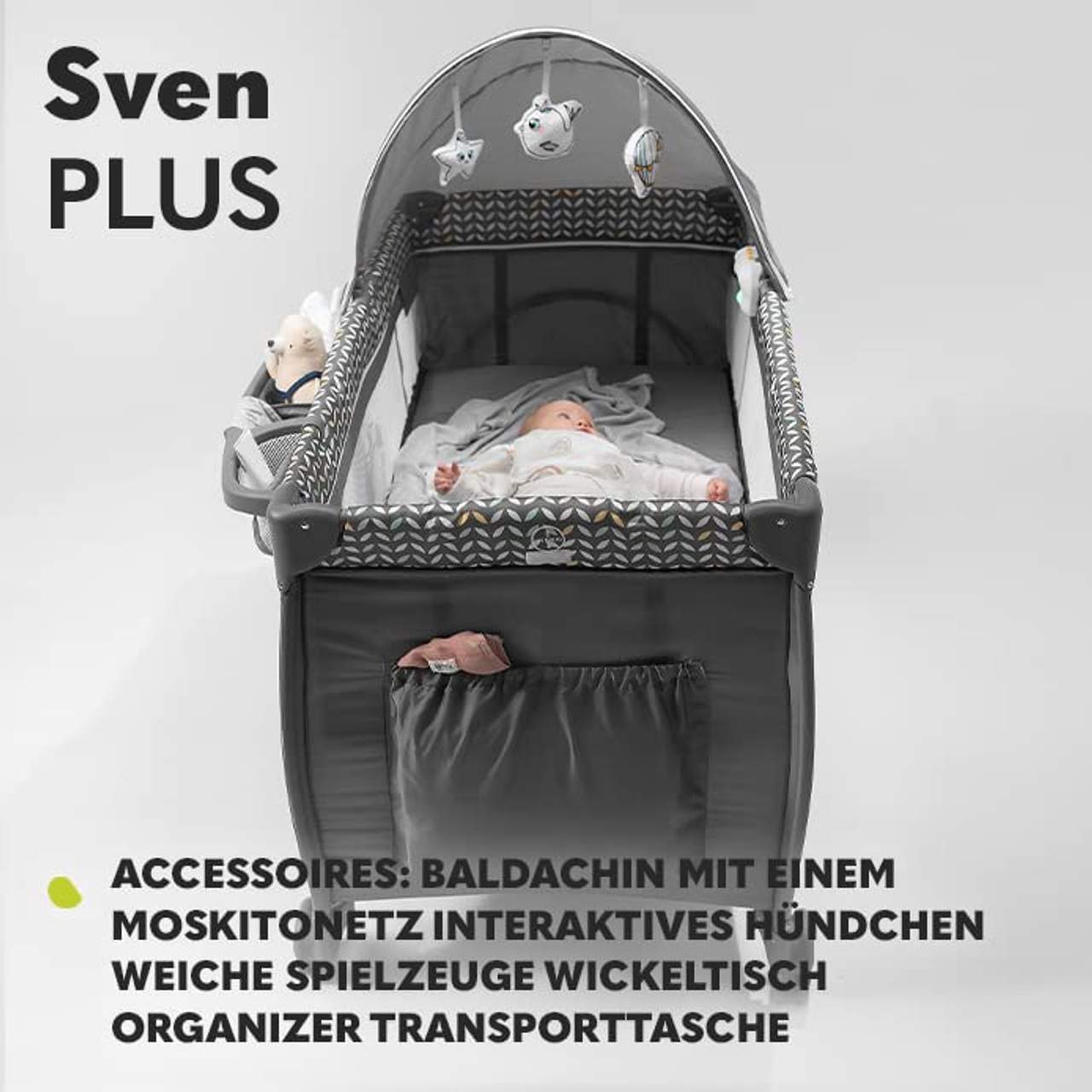 Lionelo Sven Plus 4 in 1 Baby Bett Laufstall 