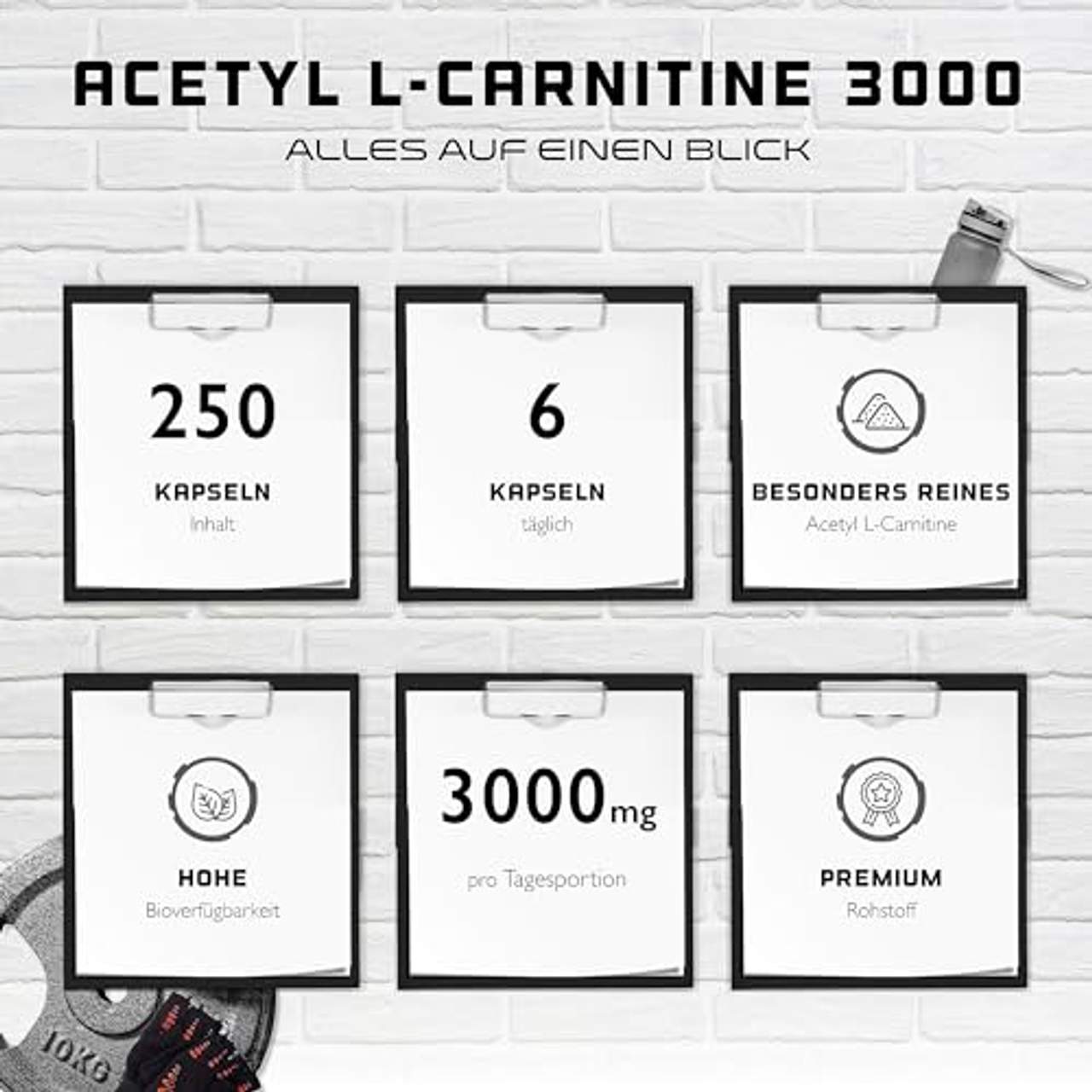 GEN GERMAN ELITE NUTRITION Acetyl L-Carnitin 3000